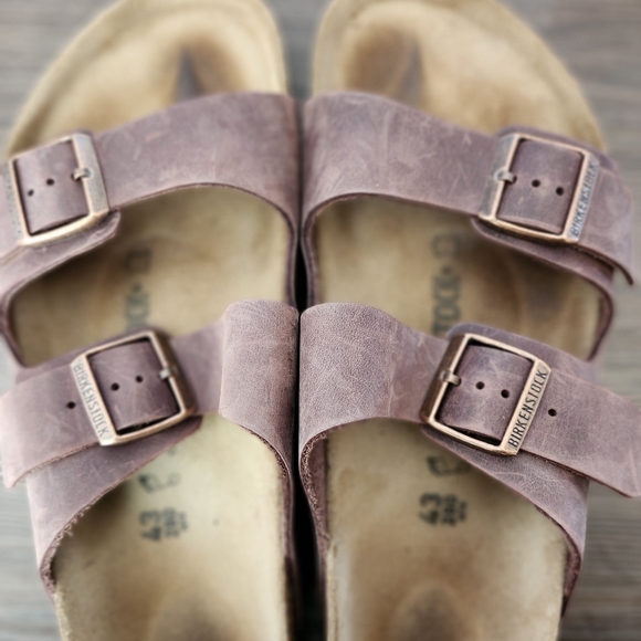 Birkenstock Brown Leather Sandals - Picture 4 of 5